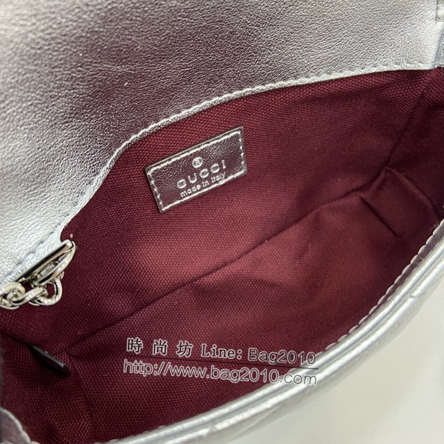 Gucci專櫃古馳最新款Marmont系列超迷你手袋鏈條女包 jh2061型號：476433
